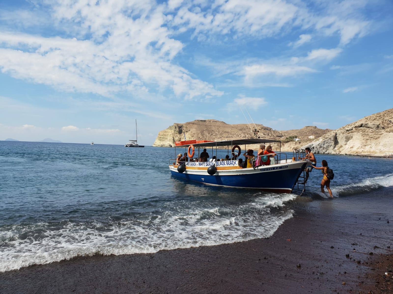Santorini Red Beach Vapor
